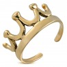 Bague phalange, pied bronze 25 - Couronne
