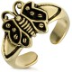 Bague phalange, pied bronze 26 - Papillon petits points