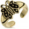 Bague phalange, pied bronze 26 - Papillon petits points