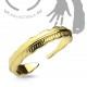 Bague phalange ajustable plume jaune (55)