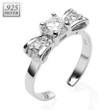 Bague de pied argent 07 - Noeud papillon