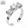 Bague de pied argent 07 - Noeud papillon