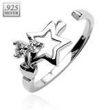 Bague de pied argent 10 - étoile