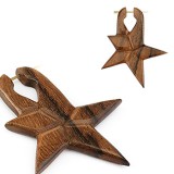 Boucles en bois étoile (09)