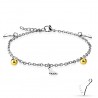 Chaine de cheville 34 - Pieds et boules gold-ip