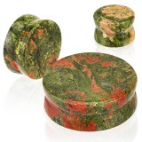 Plug courbe en unakite