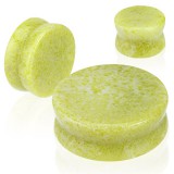 Plug courbe en jade citron