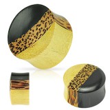 Plug courbe trois bois exotiques