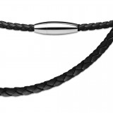 Cordon 24 Cuir 4mm noir