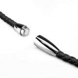 Cordon 24 Cuir 4mm noir