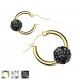 Boucles férido 22 - Style créole gold-ip