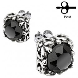 Clous gothiques 02 - Zircone noir