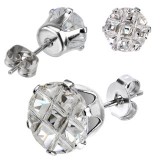 Clous gothiques 08 - Zircone rond transparent