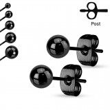 Clous en acier 20 - Boule PVD noire