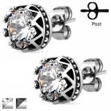 Clous gothiques 23 - zircone rond deluxe