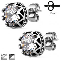 Clous gothiques 23 - zircone rond deluxe