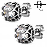 Clous gothiques 23 - zircone rond deluxe