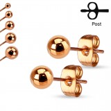Clous en acier 33 - Boule PVD rose