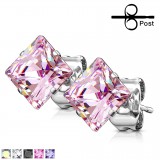Stud US cristal carré