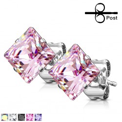 Stud US cristal carré