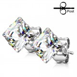 Stud US cristal carré