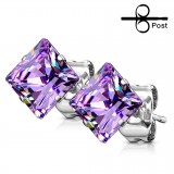 Stud US cristal carré