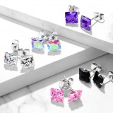 Stud US cristal carré
