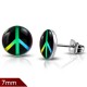 Boucles d'oreilles logos 02 - Peace and love