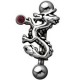 Piercing micro-barbell 16 - Dragon