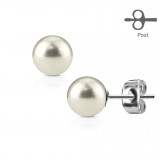 Clous en acier 187 - Perle blanche