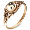 Bague en bronze avec signe yin yang (01)