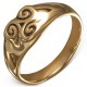 Bague en bronze avec un triskel (09)
