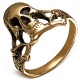 Bague gothique en bronze avec un crane (15)