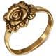 Bague en bronze ornée d'une rose (18)