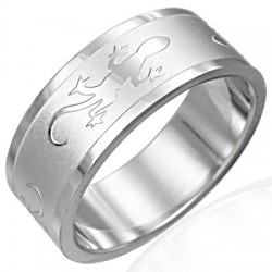 Bague acier 20 - Salamandres simples