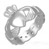 Bague acier 25 - Claddagh