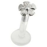 Piercing micro-labret PTFE 12 - Fleur