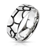 Bague acier 65 - Terre craquellée