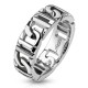 Bague acier 69 - Imitation chaine A