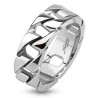 Bague acier 70 - Imitation chaine B