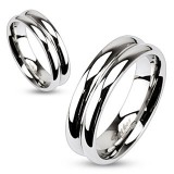 Bague classique deux lignes arrondies (13)