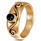 Bague en bronze boule en onyx (24)