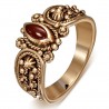 Bague en bronze pierre rouge (28)