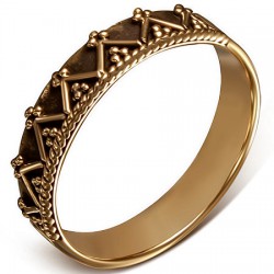 Bague en bronze zig-zag (33)