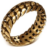 Bague en bronze colonne vertebrale (40)