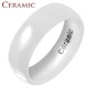 Bague céramique 01 - Simple blanche
