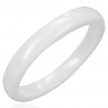 Bague céramique 08 - Fine blanche