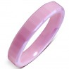 Bague céramique 12 - Fine rose facettes