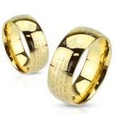 Bague croix gold-ip avec écritures (37)