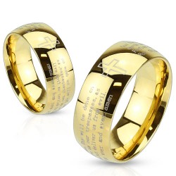 Bague croix gold-ip avec écritures (37)